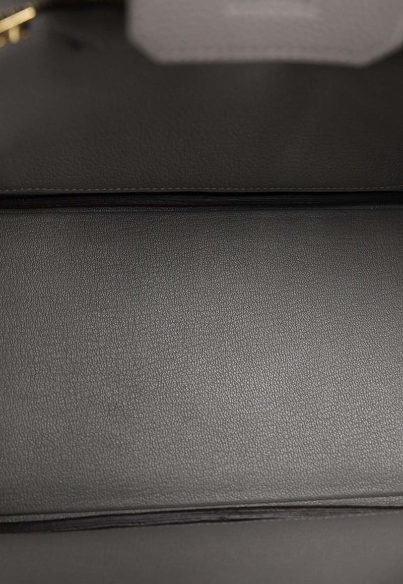 Birkin 25 in Gris Meyer Togo Leather with Gold Hardware