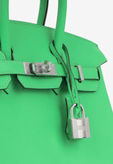 Birkin 25 in Vert Comic Swift Leather with Palladium Hardware