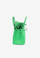 Birkin 25 in Vert Comic Swift Leather with Palladium Hardware