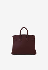 Birkin 25 Verso in Rouge H and Rouge Venitien Togo Leather with Palladium Hardware