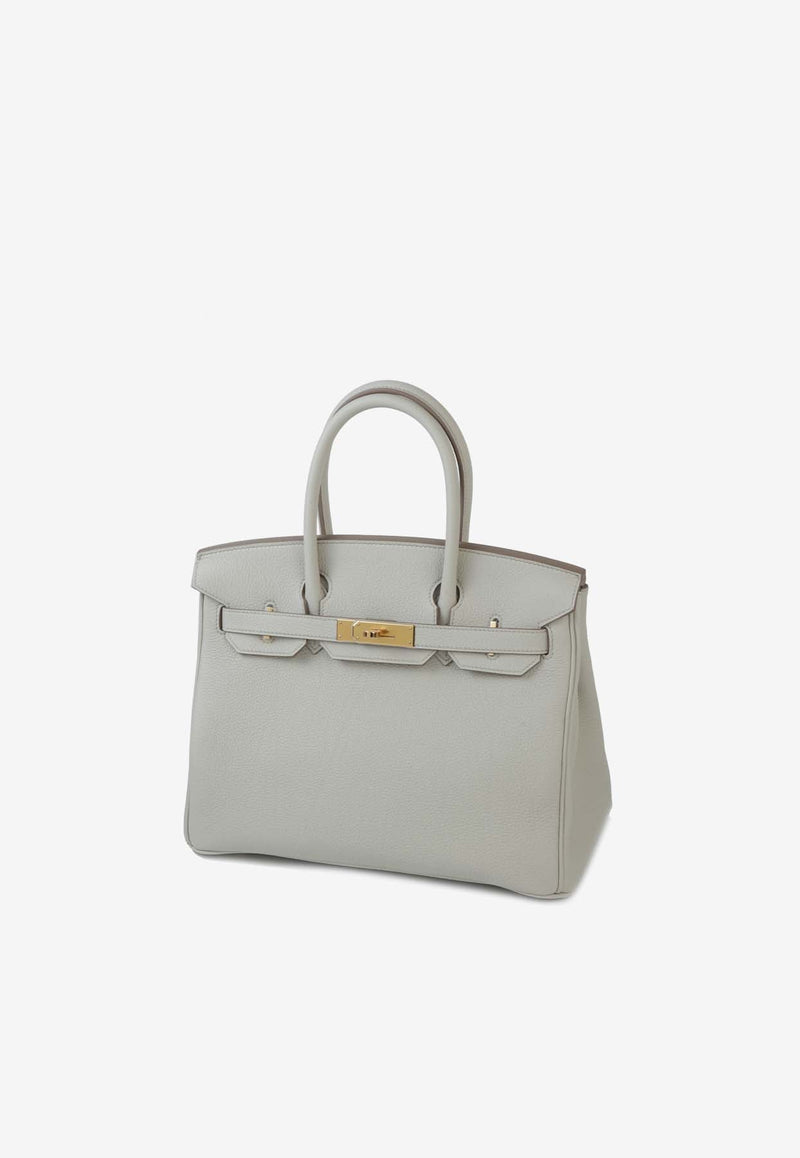 Birkin 30 in Beton Togo Leather with Gold Hardware