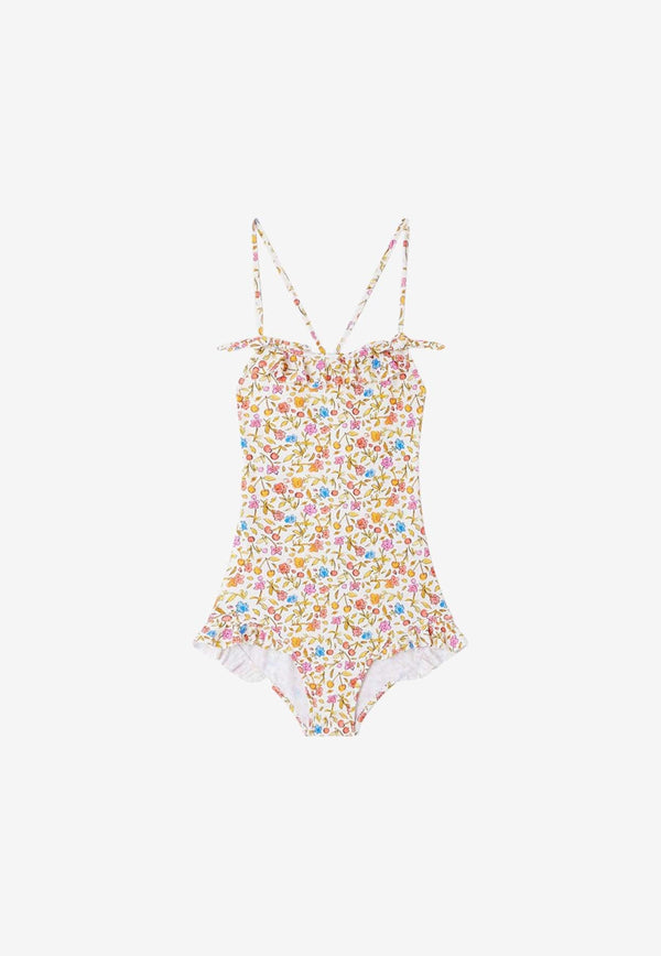 Girls Abbie Floral Swimsuit