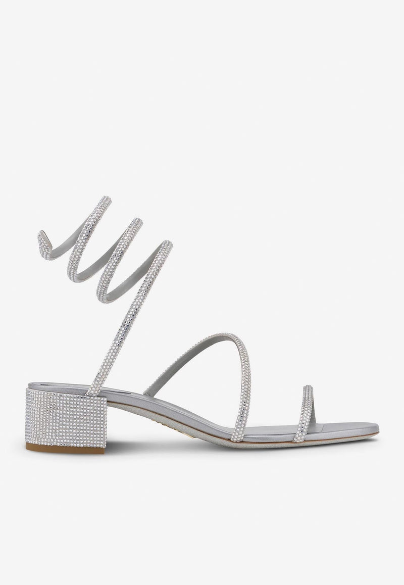 Cleo 35 Crystal-Embellished Sandals