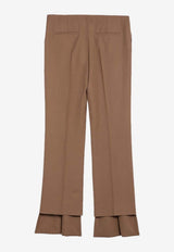 Asymmetrical Wool Pants