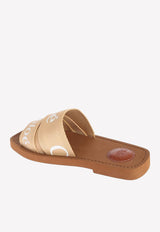 Woody Logo Flat Sandals