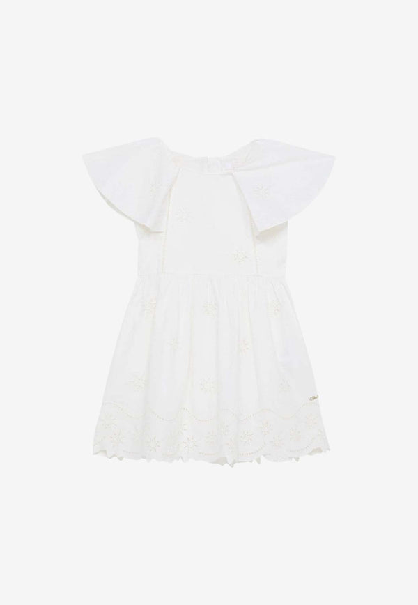 Girls Embroidered Mini Dress