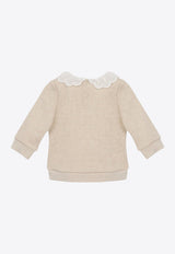 Baby Girls Wavy Collar Sweater