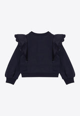 Girls Ruffled Sweatshirt