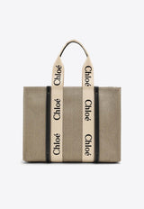 Large Woody Canvas Tote Bag