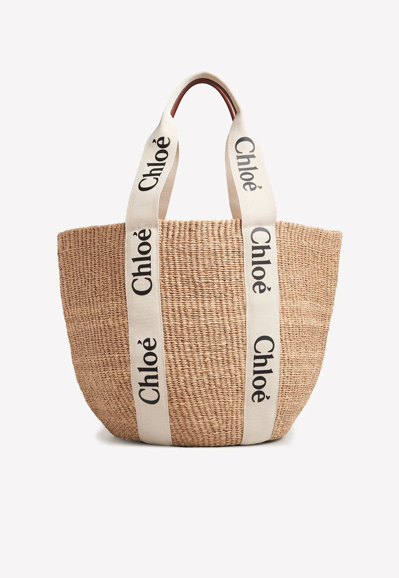 Large Woody Basket Tote Bag