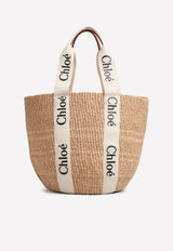 Large Woody Basket Tote Bag