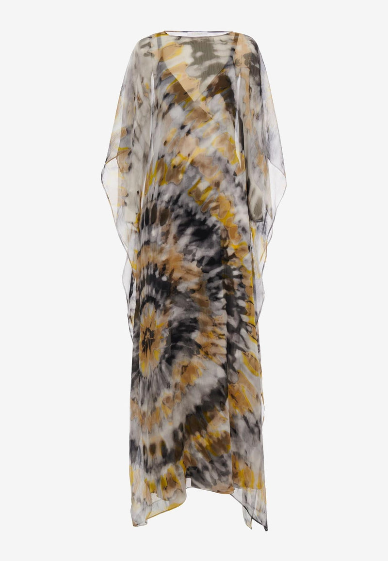 Tie-Dye Print Kaftan