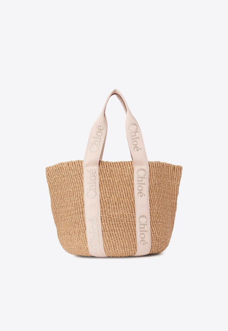 Large Woody Basket Tote Bag