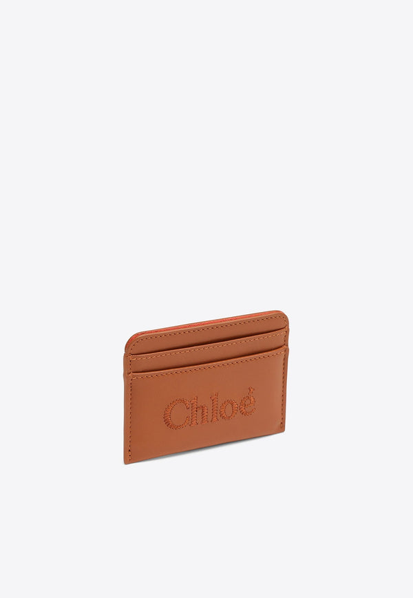 Sense Logo-Detail Leather Cardholder