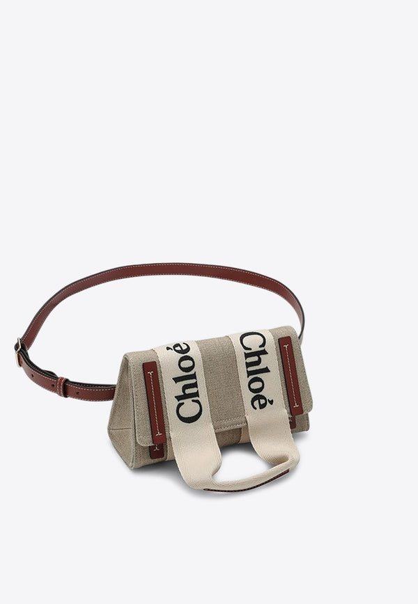 Woody Logo Canvas Belt Bag