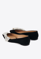 Théa Bow-Embellished Ballerina Flats