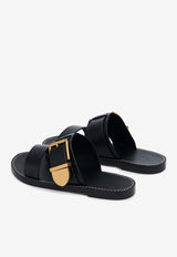 Rebecca Leather Slides