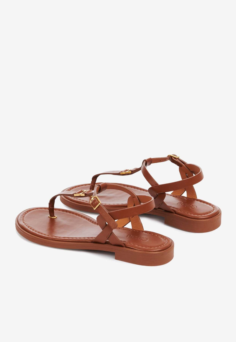 Marcie Flat Leather Sandals