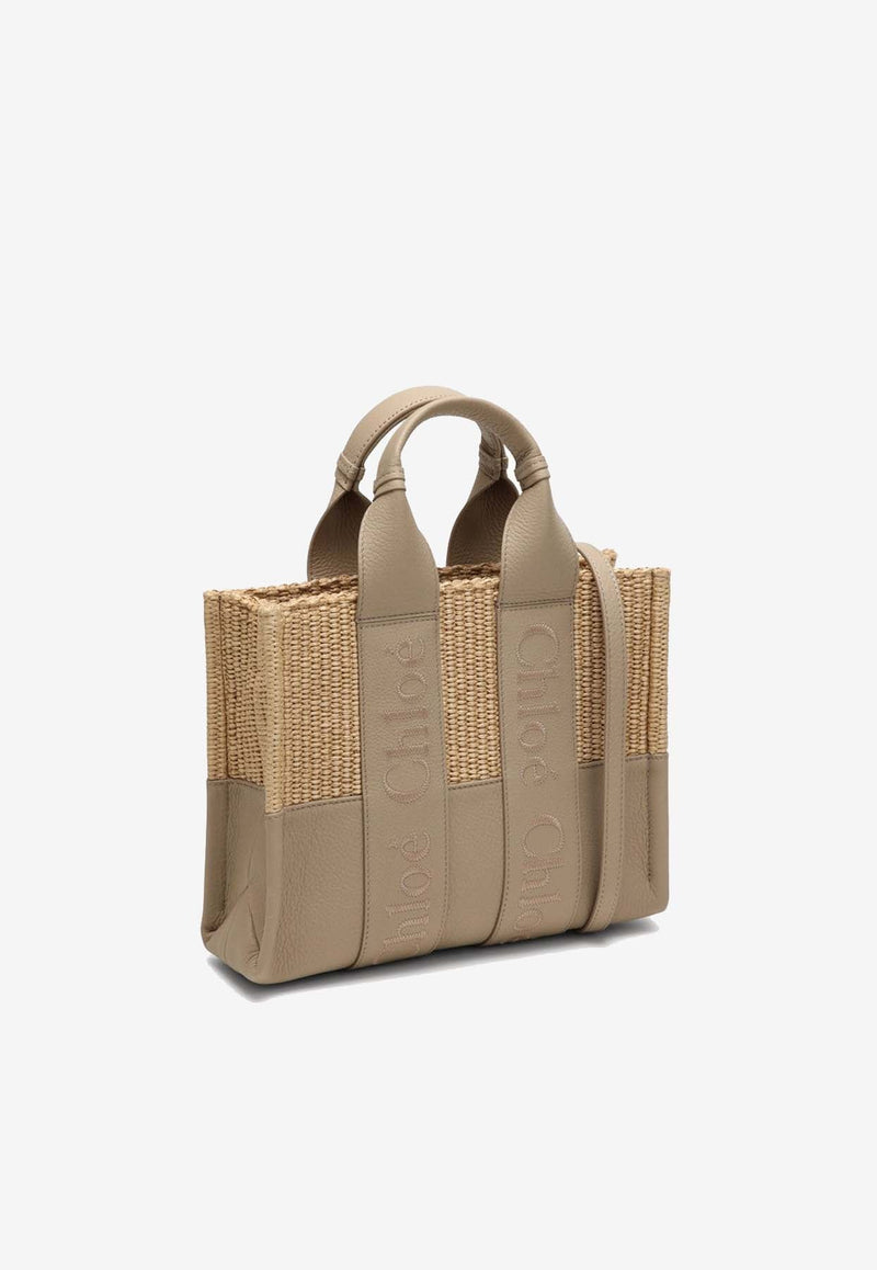 Small Paneled Woody Tote Bag