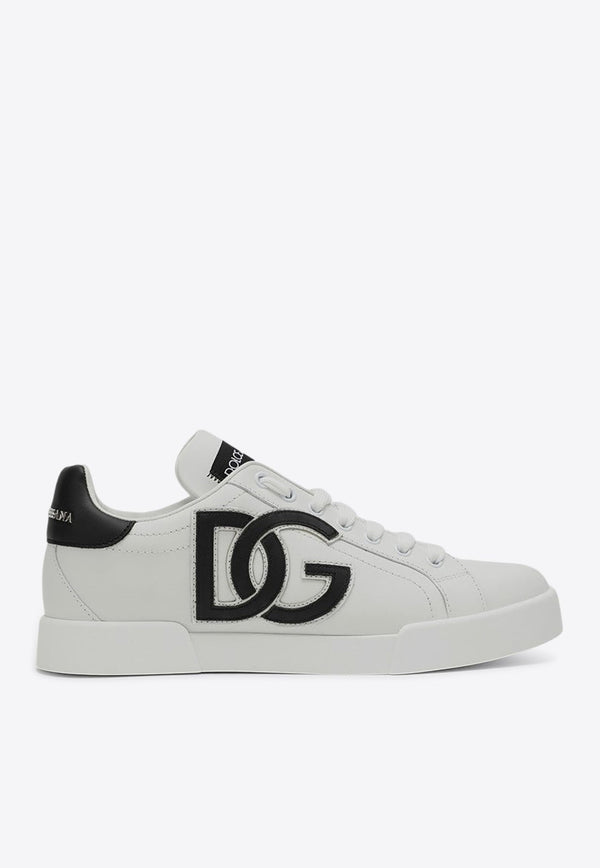 Portofino DG Logo Leather Sneakers