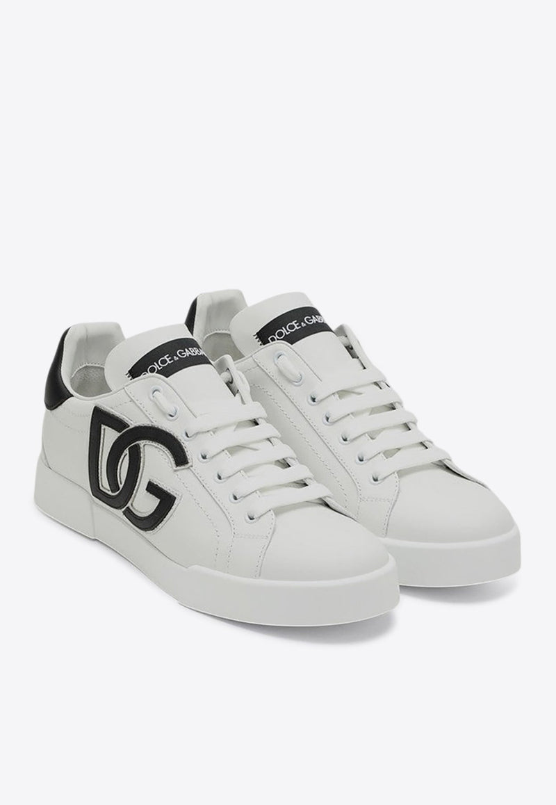 Portofino DG Logo Leather Sneakers