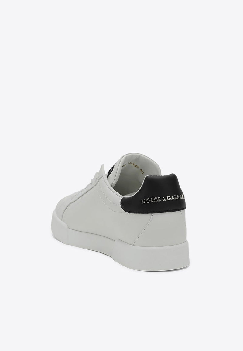 Portofino DG Logo Leather Sneakers