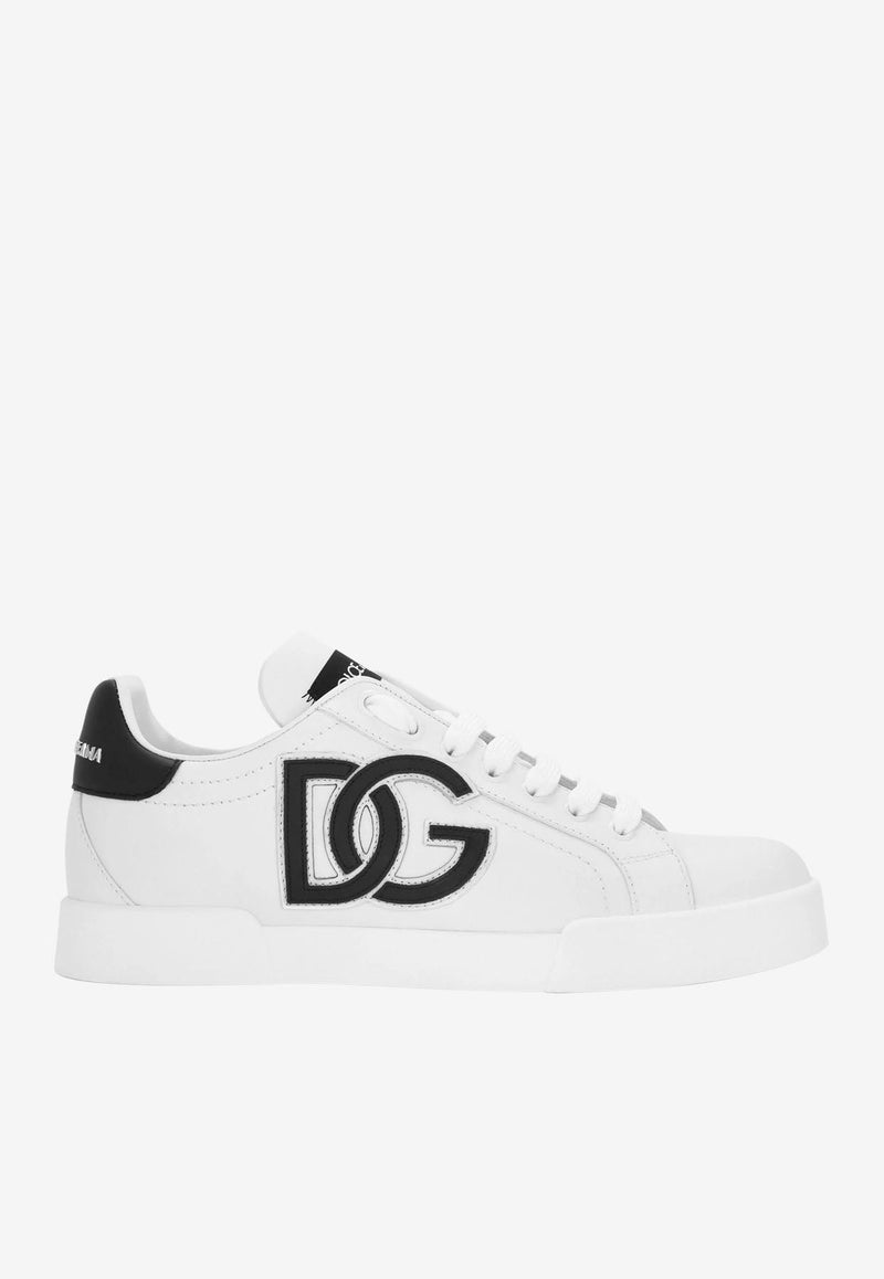 Portofino DG Logo Sneakers in Calf Leather