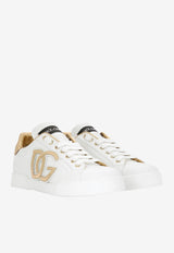 Portofino DG Logo Sneakers in Calf Leather