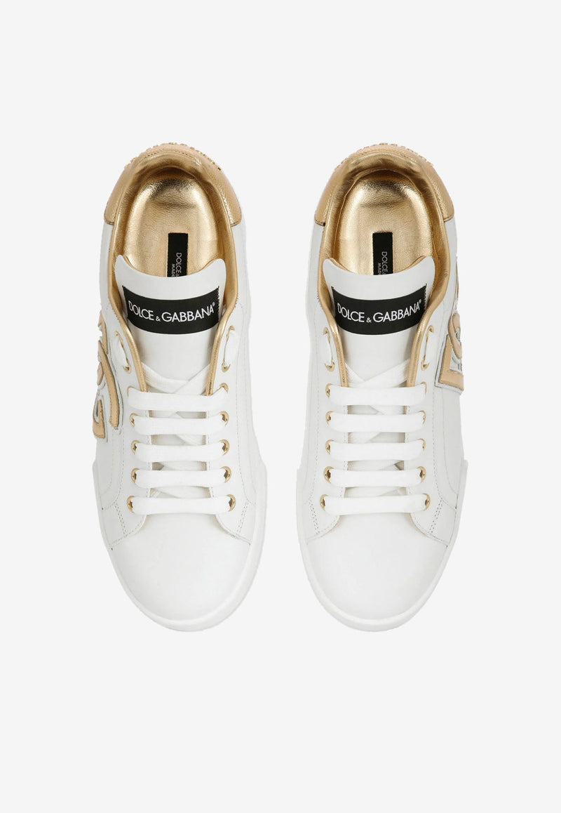 Portofino DG Logo Sneakers in Calf Leather