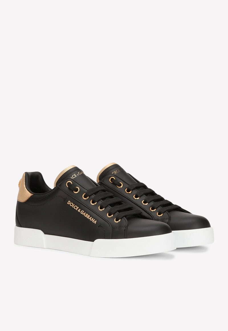 Logo Portofino Sneakers in Nappa Leather