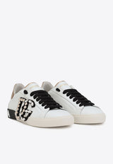 Portofino Low-Top Sneakers with Embellished DG Logo