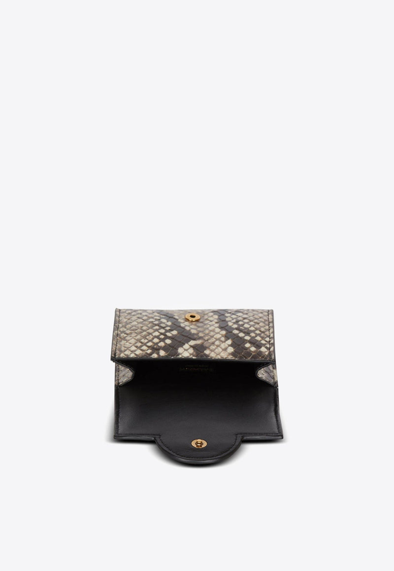 B-Buzz Snakeskin Leather Wallet