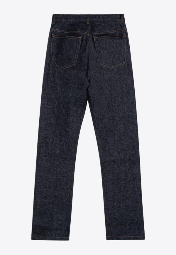 Straight-Leg Denim Pants