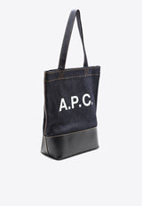 Axelle Leather and Denim Tote Bag