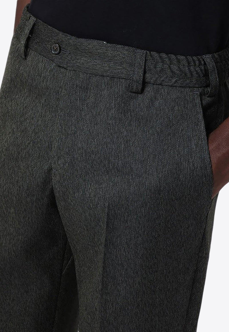 Rebel Tapered-Leg Wool Pants