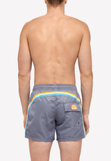 Elastic Waist Swim Trunks