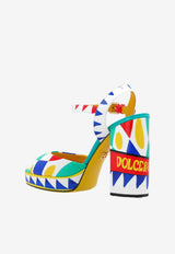 Keira 105 Carretto Print Platform Sandals