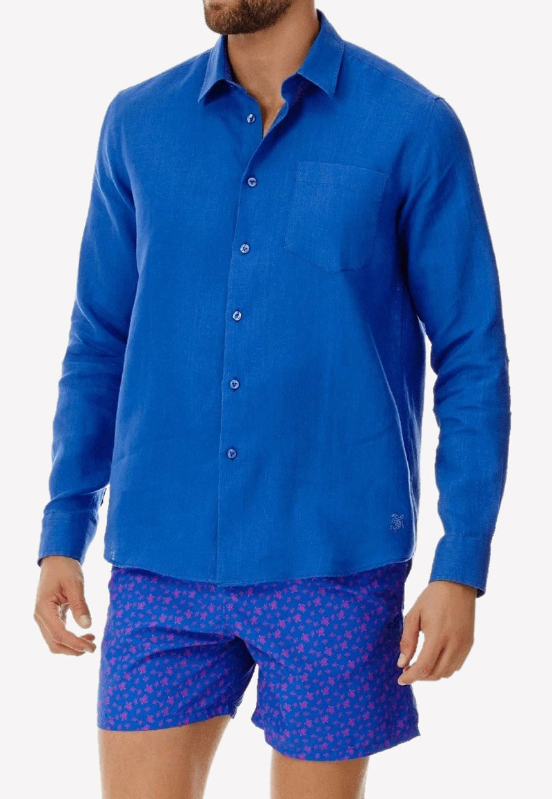 Caroubis Long-Sleeved Linen Shirt