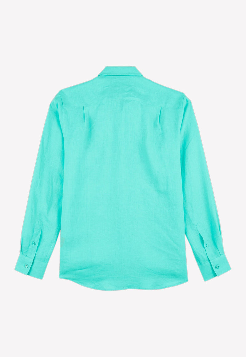 Caroubis Long-Sleeved Linen Shirt