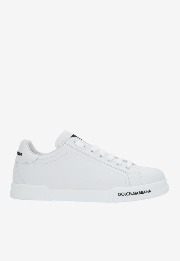 Logo Low-Top Sneakers in Calfskin