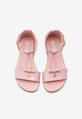 Girls T-strap Patent Leather Sandals