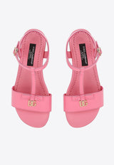 Girls DG Patent Leather Sandals