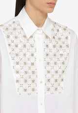 Paillette Embroidery Long-Sleeved Shirt