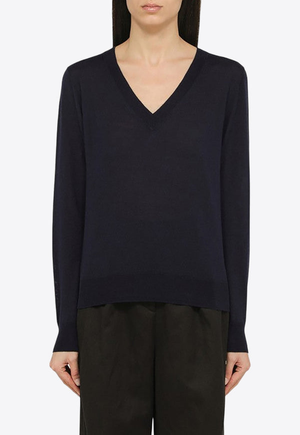 Wool and Cashmere V-neck Sweater