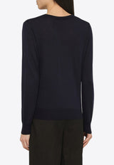 Wool and Cashmere V-neck Sweater