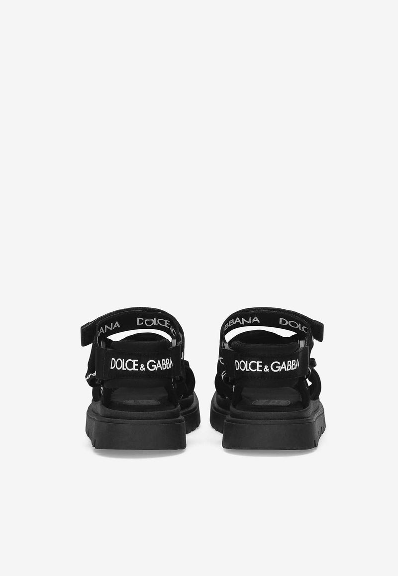 Boys Logo Grosgrain Sandals