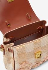 Small La Medusa Raffia Handbag