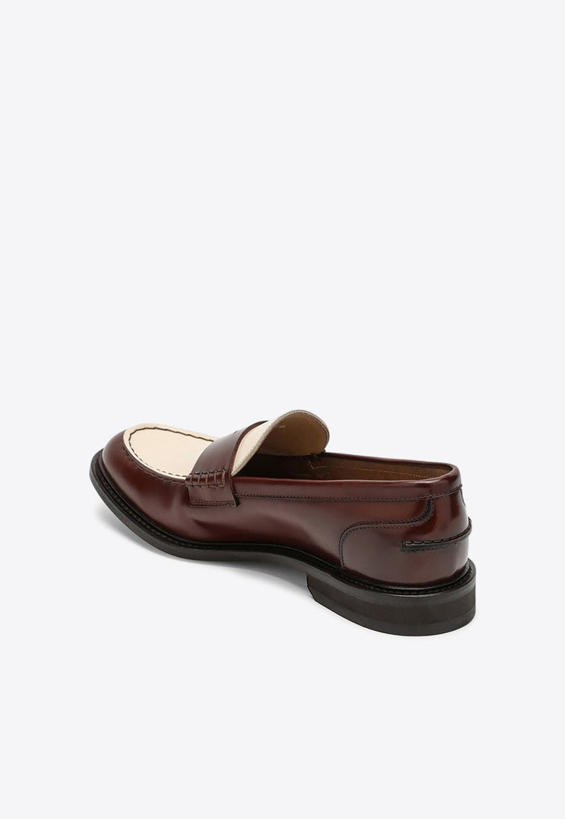 Classic Two-Tone Leather Loafers