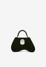 Small Divine Velvet Top Handle Bag