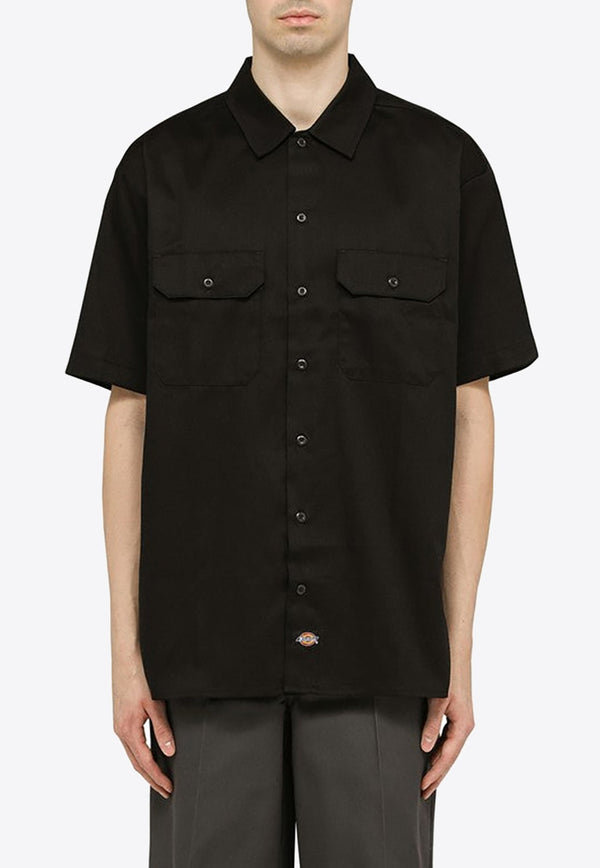 Short-Sleeved Buttoned Shirt